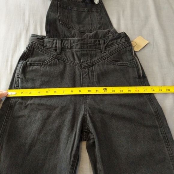 Levi's Taper Overalls Faded Vintage Black Denim Jumpsuit 90s Jeans Pants - Picture 5 of 8